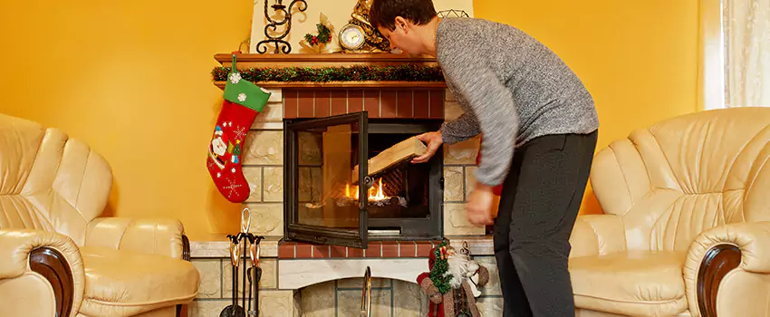 Rusted Metal Fireplace Restoration in Highland, Minnesota